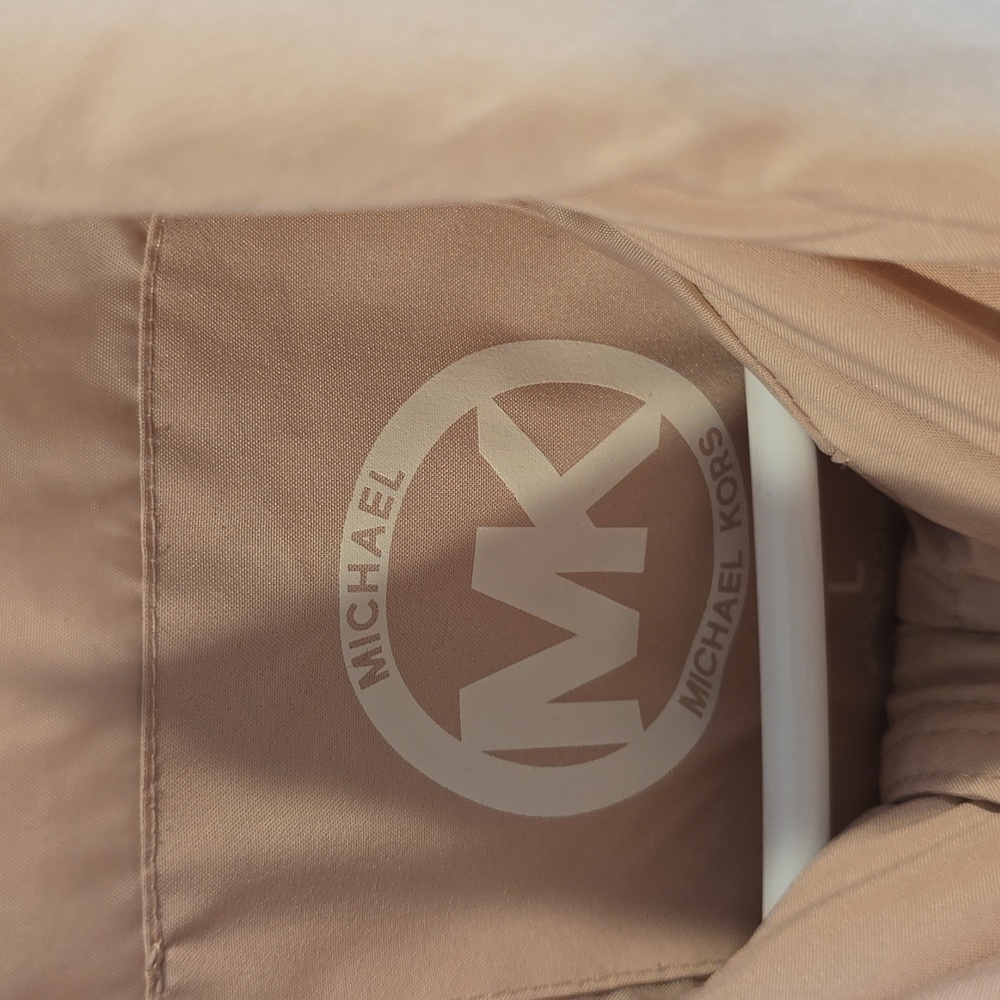 Michael Kors Womens Size L Quilted Jacket Coat Lightweight | Light Pink - Picture 5 of 13